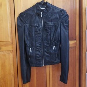 Used Jou Jou's faux leather moto jacket